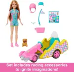 Barbie Stacie – кукла со го-карт возило, кученце, додатоци