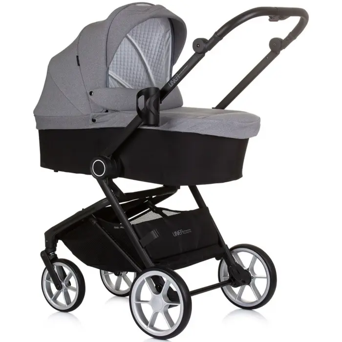 Chipolino Linea 3-in-1 baby stroller, Ash (grey)