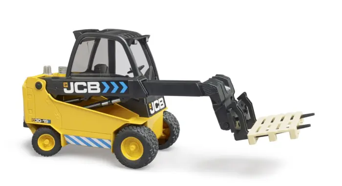Bruder Телескопски виљушкар JCB Teletruk со палета, 1:16 – слика 2