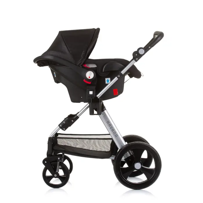 Baby Stroller Havana- Obsidian/Silver