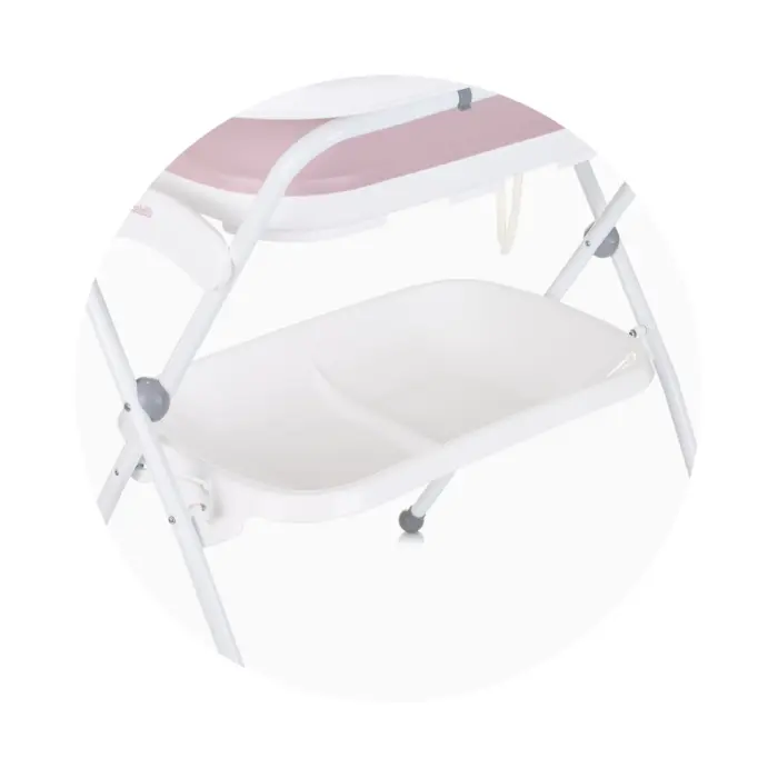Baby bath, Mat and Stand Fiore- Pink