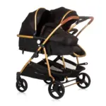 Baby Stroller Duo Smart- Obsidian/Leaves