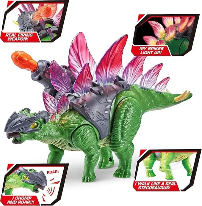 Interactive Stegosaurus with armor and movement