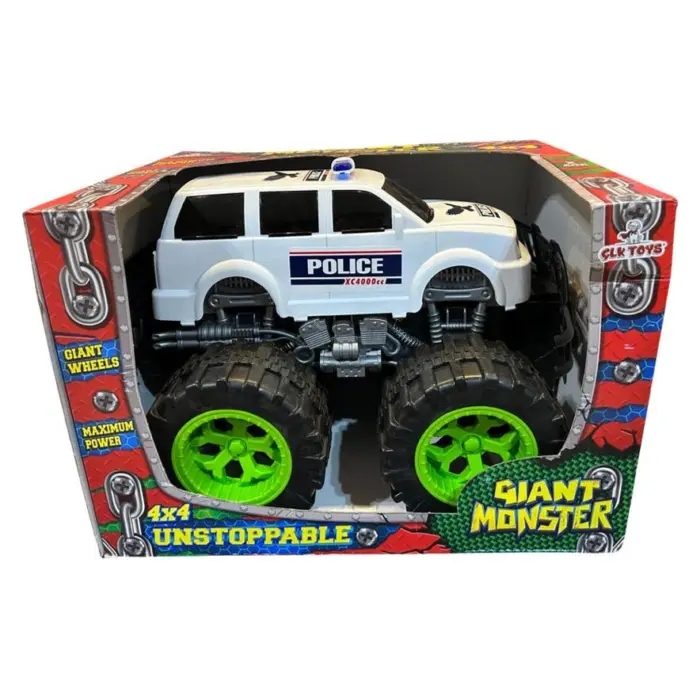 “Giant Monster” police jeep White police jeep with big tires · 3+ yrs.