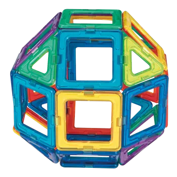Kube magnetike shumëngjyrëshe puzzle