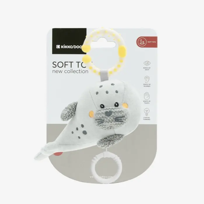 Kikka Boo Soft musical toy seal Seally Me, 15 cm