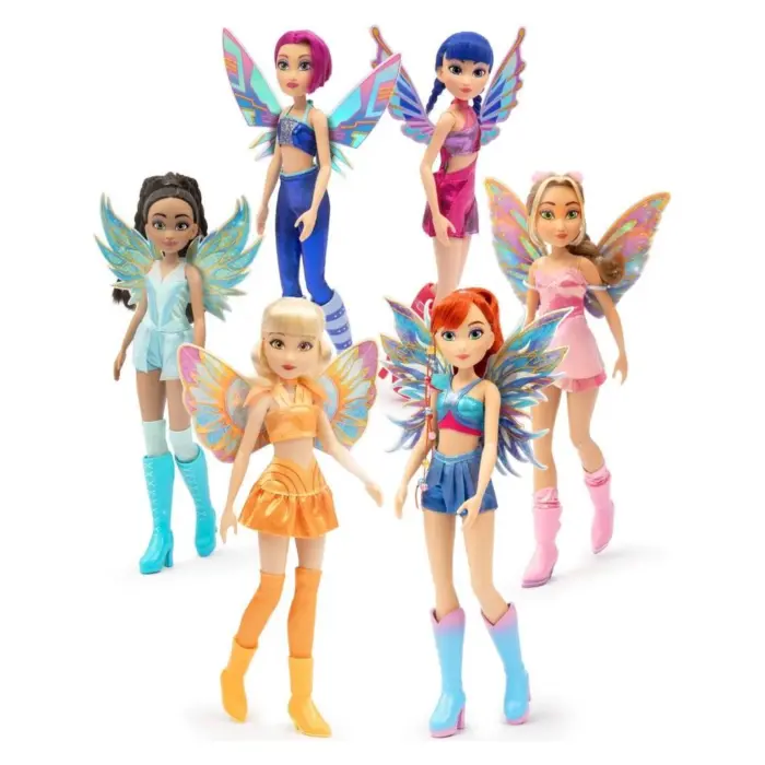 Winx Club Kukull zanë me krah të heqshëm, 27 cm (asortiment)