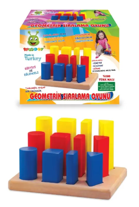 Woodoy Lojë renditjeje prej druri Geometrik Şekilli Sıralama Oyunu, forma gjeometrike Woodoy Lojë renditjeje prej druri Geometrik Şekilli Sıralama Oyunu, forma gjeometrike