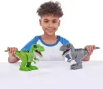 Robo Alive Attacking T‑Rex – motorized green T‑Rex that walks, with ‘twitching’ and glowing eyes