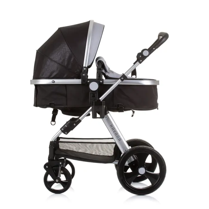 Baby Stroller Havana- Obsidian/Silver