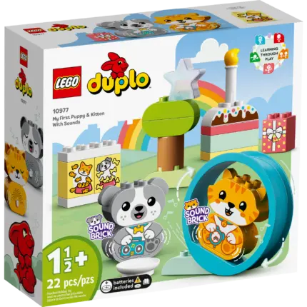 LEGO® DUPLO® Këlyshi dhe kotelja ime e parë me tinguj (10977)