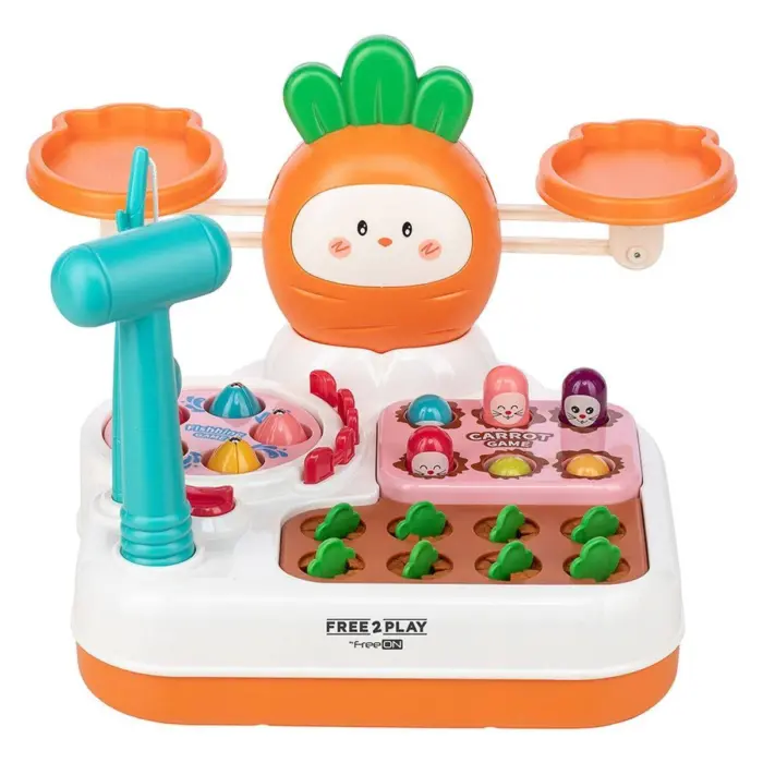 Free2Play Едукативна играчка 4 во 1 Забавно зајче Fun Carrot, 4 игри