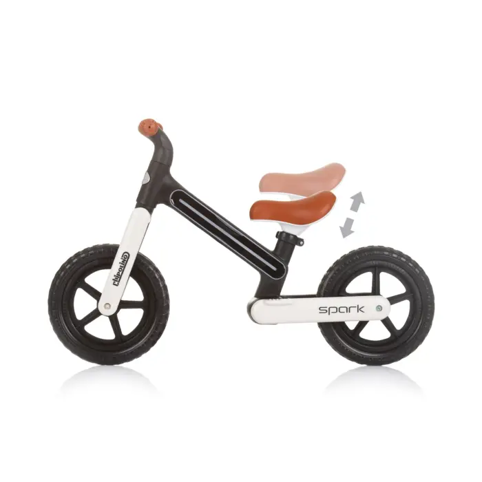 Balance bike Spark – black and white