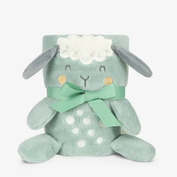 ak-r17b-552378dm-1 Kikka Boo Batanije me lodër 3D Sleepy Sheep në kuti dhuratë, 75 x 100 cm