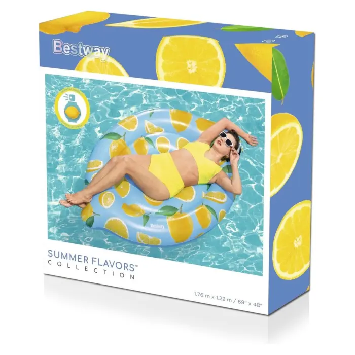 Bestway Scentsational Lemon scented inflatable mattress, 176 x 122 cm
