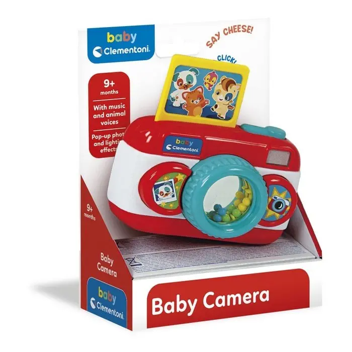 Clementoni Baby Фотоапарат за бебиња Baby Camera со звук и блиц – слика 2