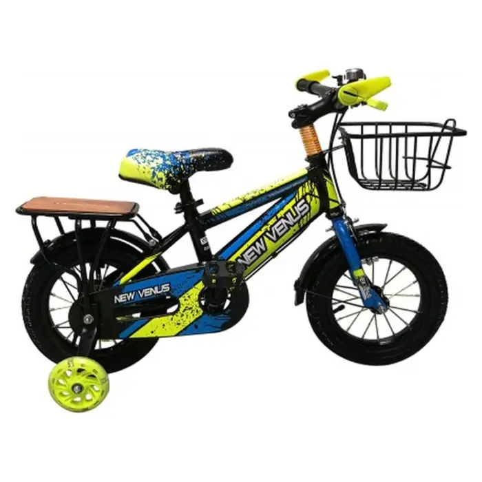 Children's bicycle New Venus 12″ with training wheels and basket