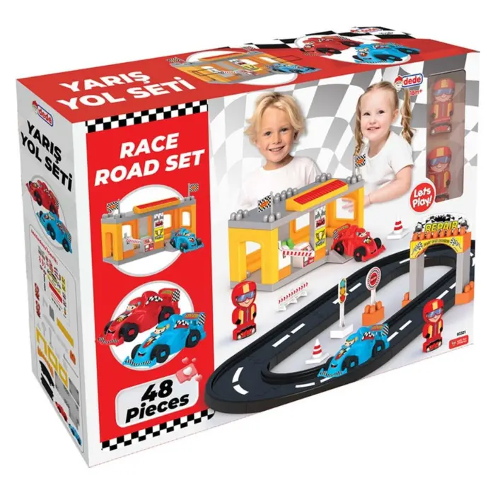 DEDE F1 Race Track block set, 48 pieces, 03321