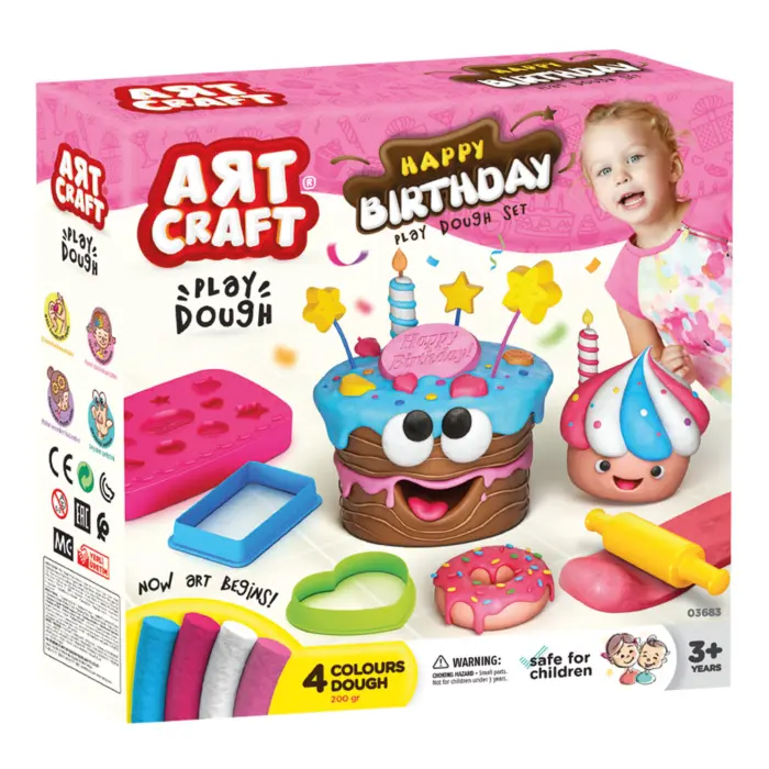 MODELING CLAY SET BIRTHDAY 200 g
