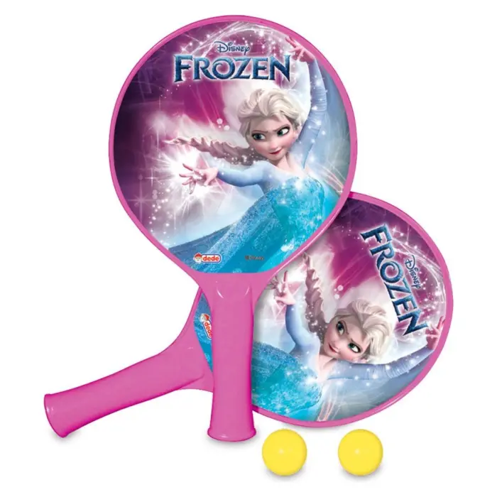 DEDE Frozen racket set with balls, 4 pieces, 03110