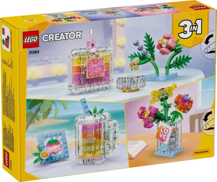 LEGO® Creator 3 në 1 Shishe parfumi me lule (31383) – foto 5