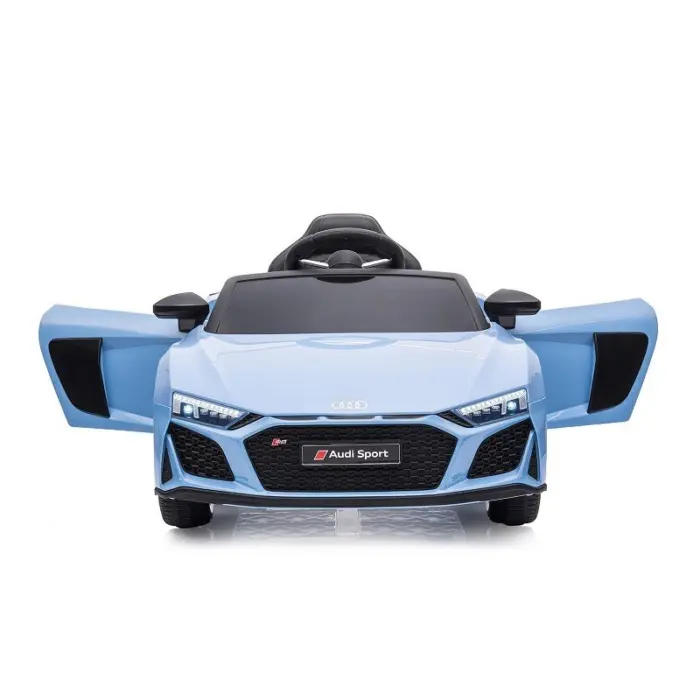 Chipolino Makinë me bateri për fëmijë Audi R8 Spyder 12 V me telekomandë, argjendtë-blu – foto 4