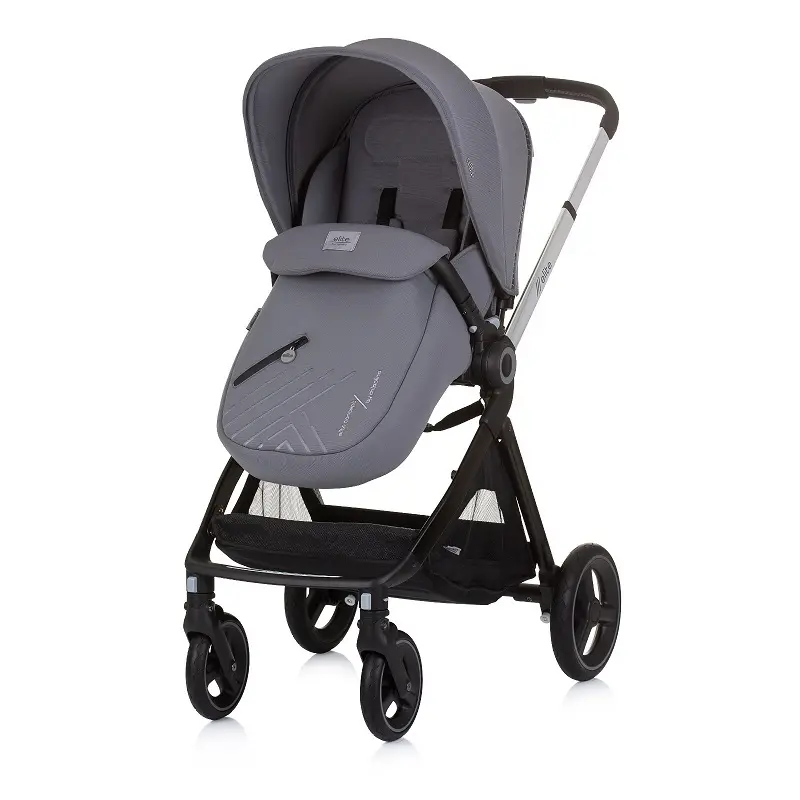 Chipolino бебешка количка Elite 3 во 1, Granite (сива)