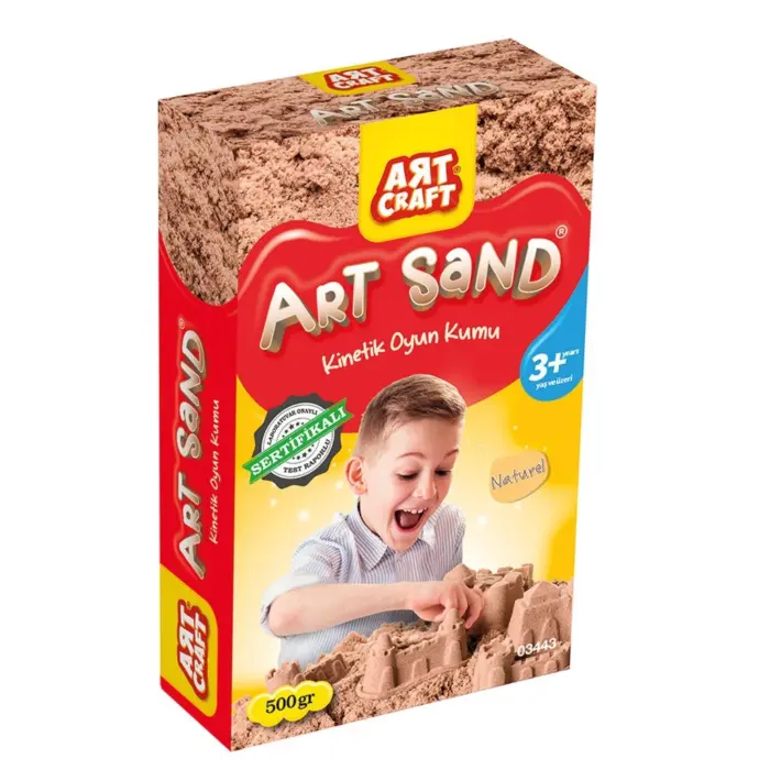 Art Craft Кинетички песок Art Sand 500 g, природна боја на песок – слика 2