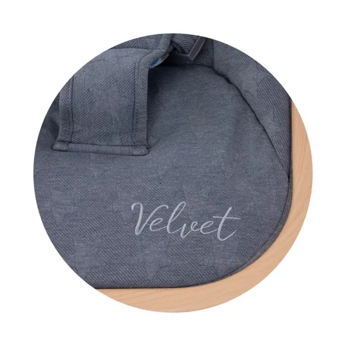 Velvet Baby Bouncer - Graphite