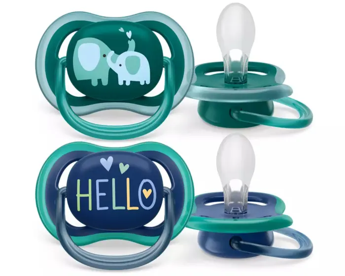 Philips Avent Çucël qetësuese ultra air 18+ muaj, 2 copë, jeshile dhe blu