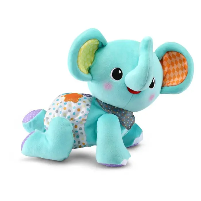 VTech Baby Интерактивно слонче Crawl with Me Elephant со музика и светла