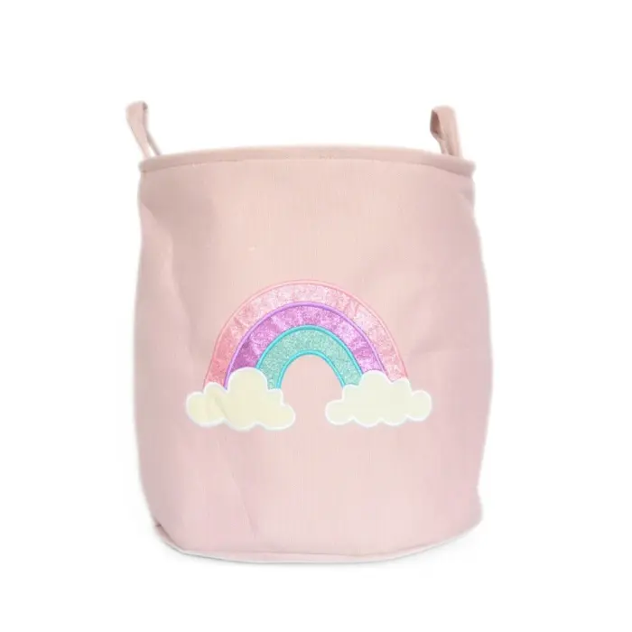 Rainbow toy basket with handles, 36 x 36 x 38 cm – image 2