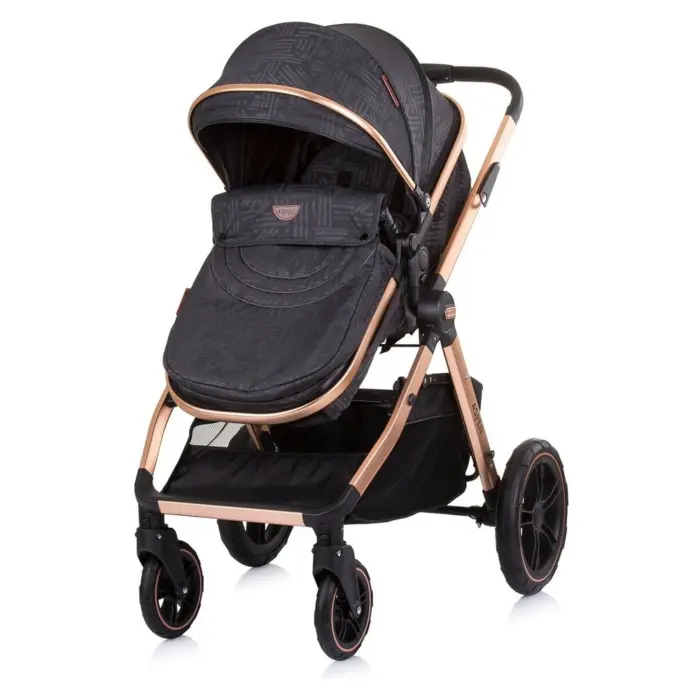 Karrocë kombinuese CHIPOLINO Aspen 2 në 1, deri në 22 kg, abanoz, KKAS02301EB
