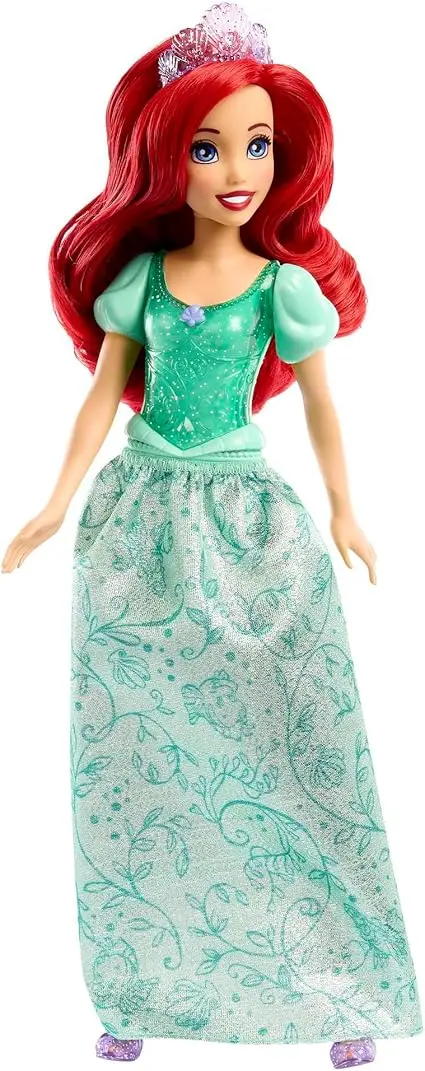 Disney Princess Ariel Kукла инспирирана од „Малатa сирена“ со светкав изглед и долга коса за стилизирање!
