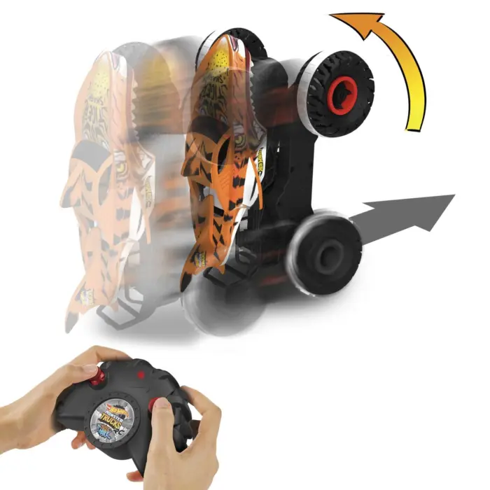 Hot Wheels Tiger Shark Unstoppable remote-control monster truck, 1:15 – image 4
