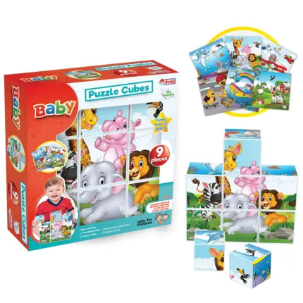 Puzzle (Blocks-Picture) of at Least 9 Pieces