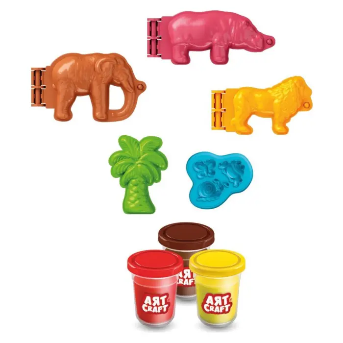 ART CRAFT Jungle Animals play dough set, 168 g, 03997