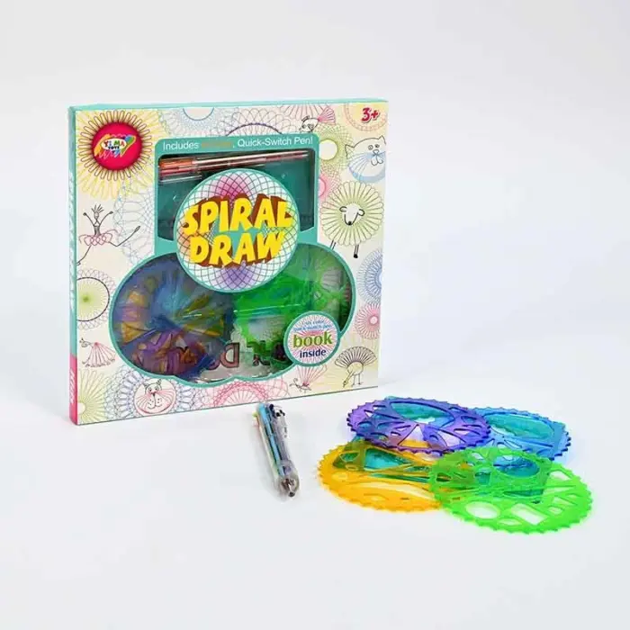 Калапи за спирално цртање Spiral Draw, со пенкало и книшка