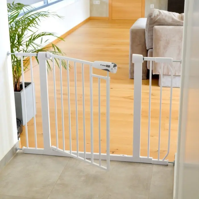 FreeON Gama door and stair safety gate with 3 extensions, white – image 3