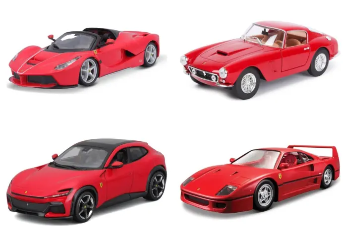 Bburago Ferrari Race & Play метален модел 1:24, асортиман