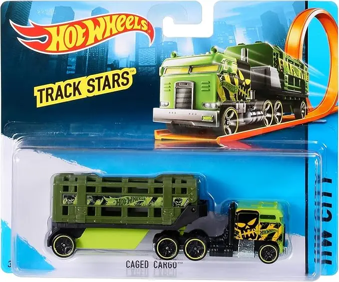 Hot Wheels Trackin’ Trucks –  racing truck and car in 1:64 scale 