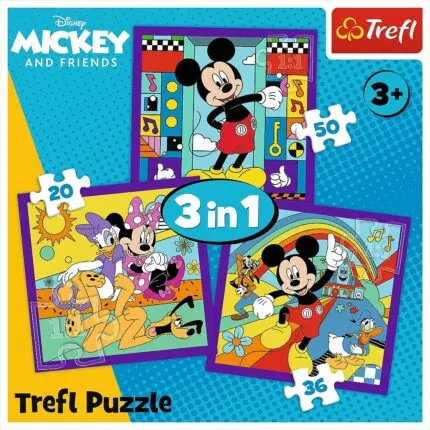 Trefl Disney Mickey Mouse and Friends 3-in-1 puzzle, 20, 36 and 50 pieces – image 2