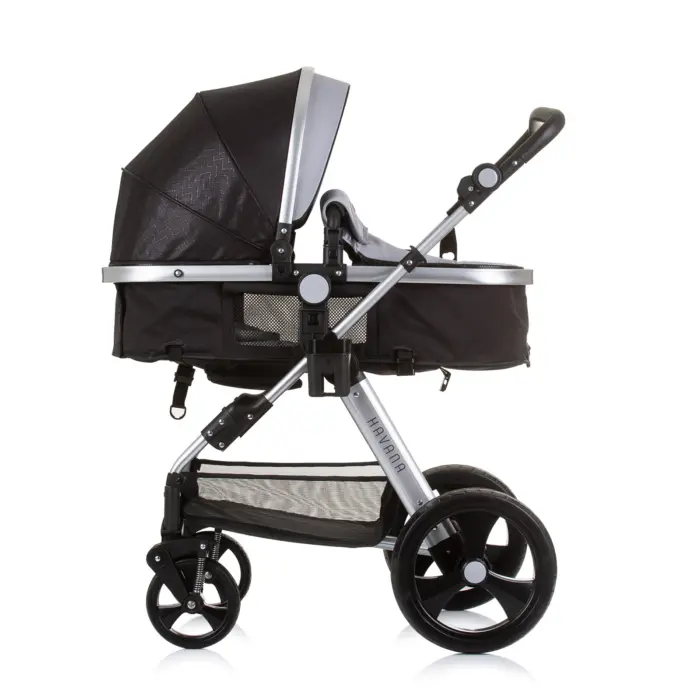Baby Stroller Havana- Obsidian/Silver