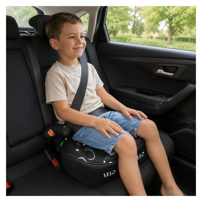 Baby Mascot VELO booster car seat with ISOFIX, 125–150 cm, black
