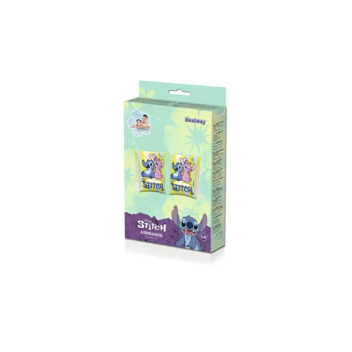 Bestway Disney Stitch swim armbands, 23 x 15 cm, 3–6 years