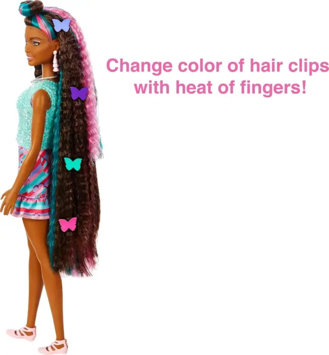 Barbie Totally Hair – кукла со пеперутка-тема и 15+ додатоци за стилизирање!