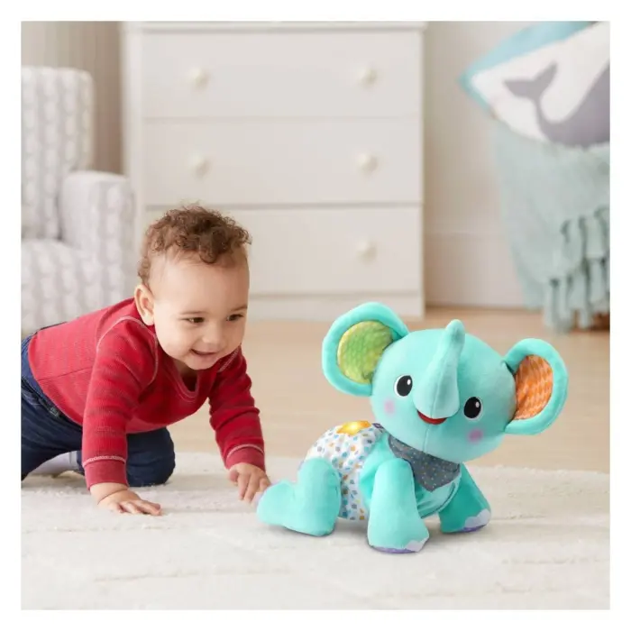 VTech Baby Интерактивно слонче Crawl with Me Elephant со музика и светла – слика 4