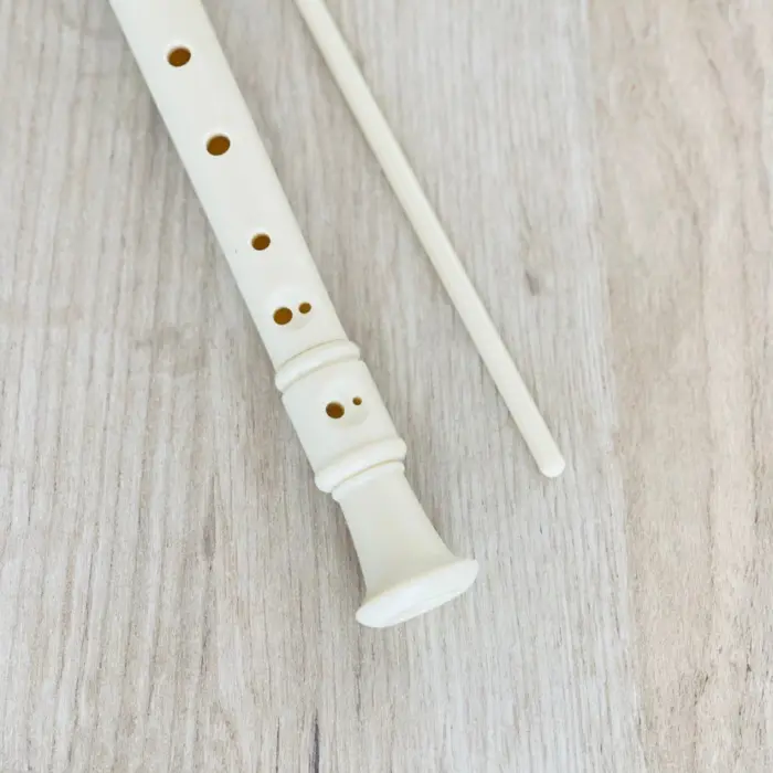 Flaut blok për fillestarë me shkop pastrimi dhe këllëf, 32 cm – foto 3