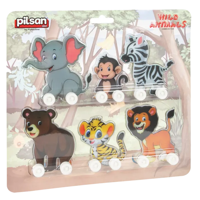 Set of 6 Wild Animals