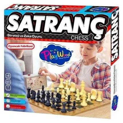 PlayWood Chess with wooden board and plastic pieces